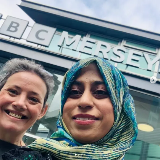 Katie and Iqra at BBC Radio Merseyside